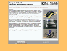 Tablet Screenshot of klingerengineering.com